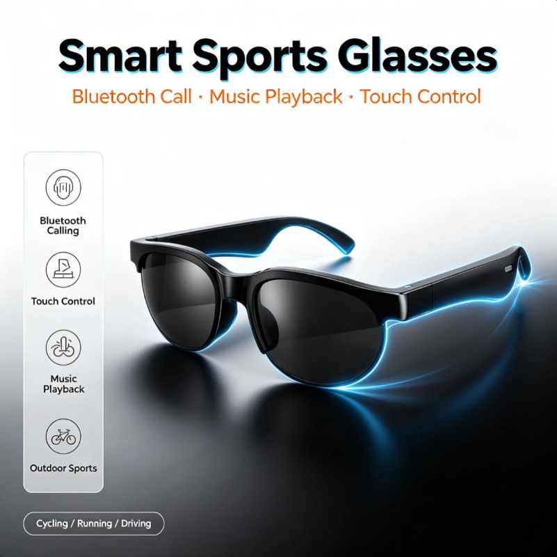 Smart Audio Sunglasses Bluetoo - Smart Glasses Lens ulasan dan harga