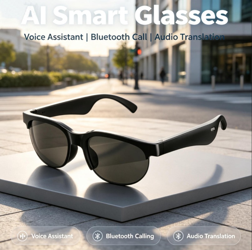 Smart Bluetooth Glasses TAC Po - Smart Glasses Lens ulasan dan harga