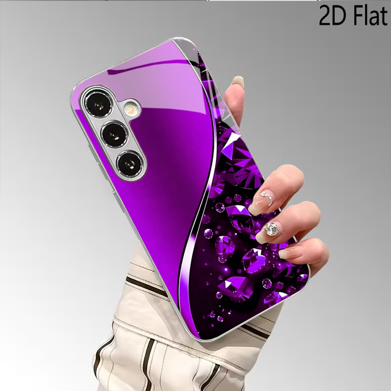 Purple Gemstone Background for - Samsung Galaxy A55 ulasan dan harga